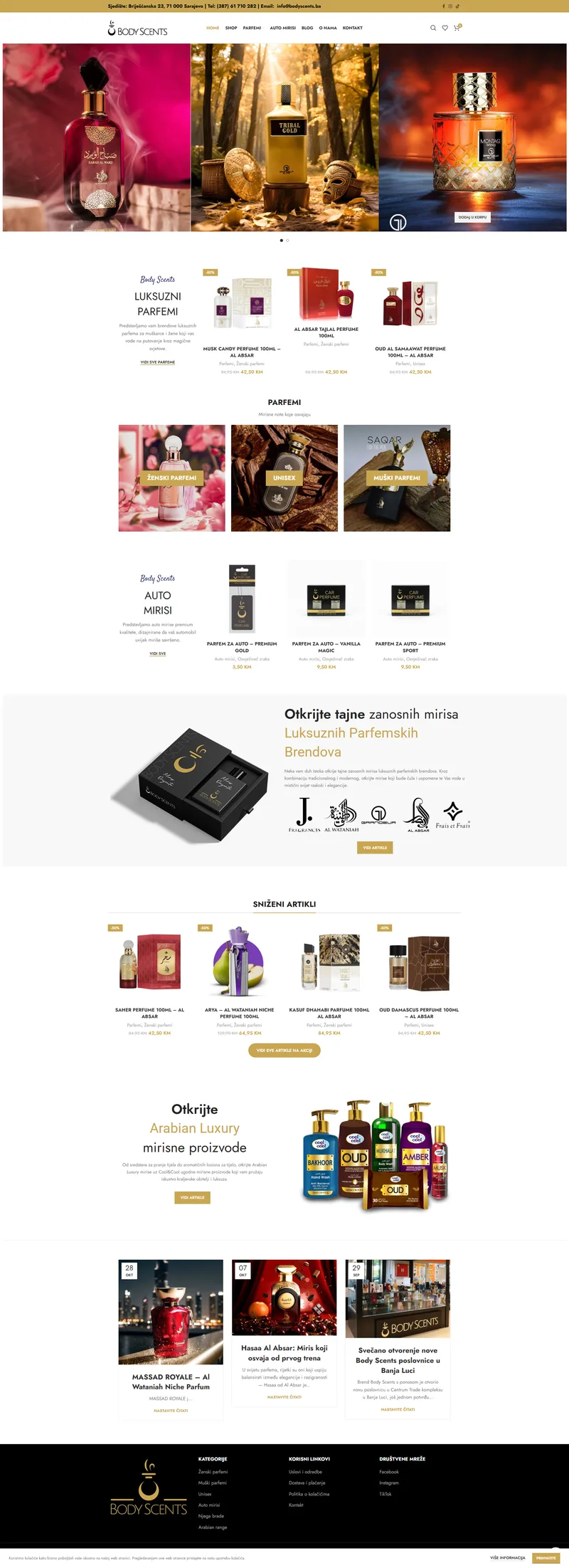 Body Scents Web Stranica
